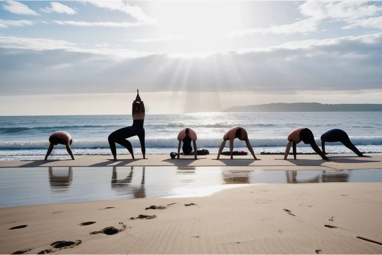 Beach Yoga Bournemouth | Thursday Morning Flow by the Sea at Boscombe Beach Sauna