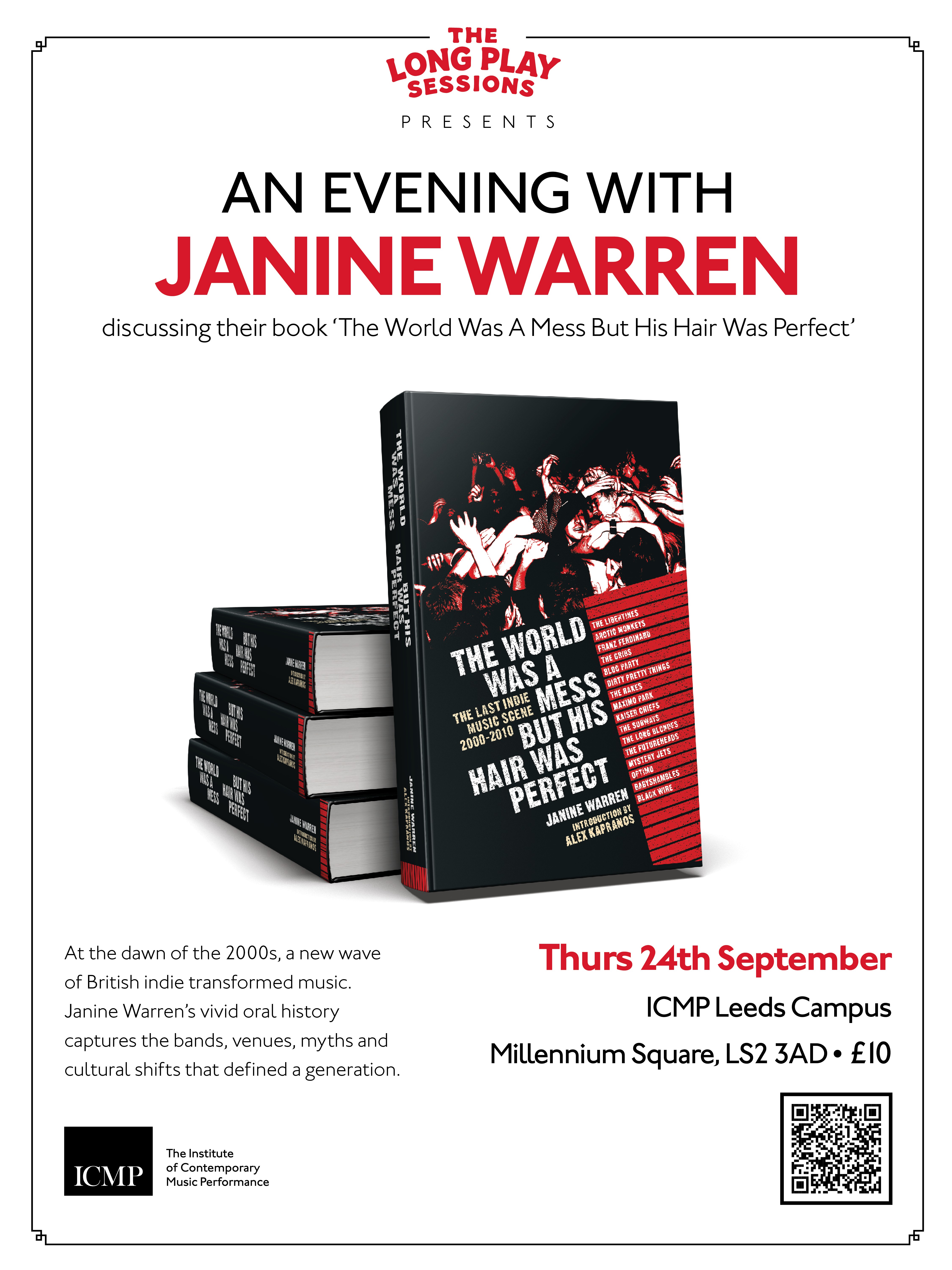 The Long Play Sessions - The World Was A Mess, But His Hair Was Perfect, Janine Warren: In Conversation and Book Signing