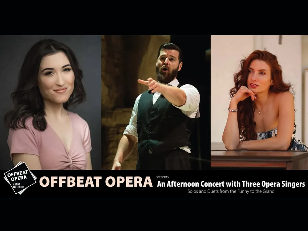 Offbeat Opera Presents An Afternoon Concert With Three Opera Singers