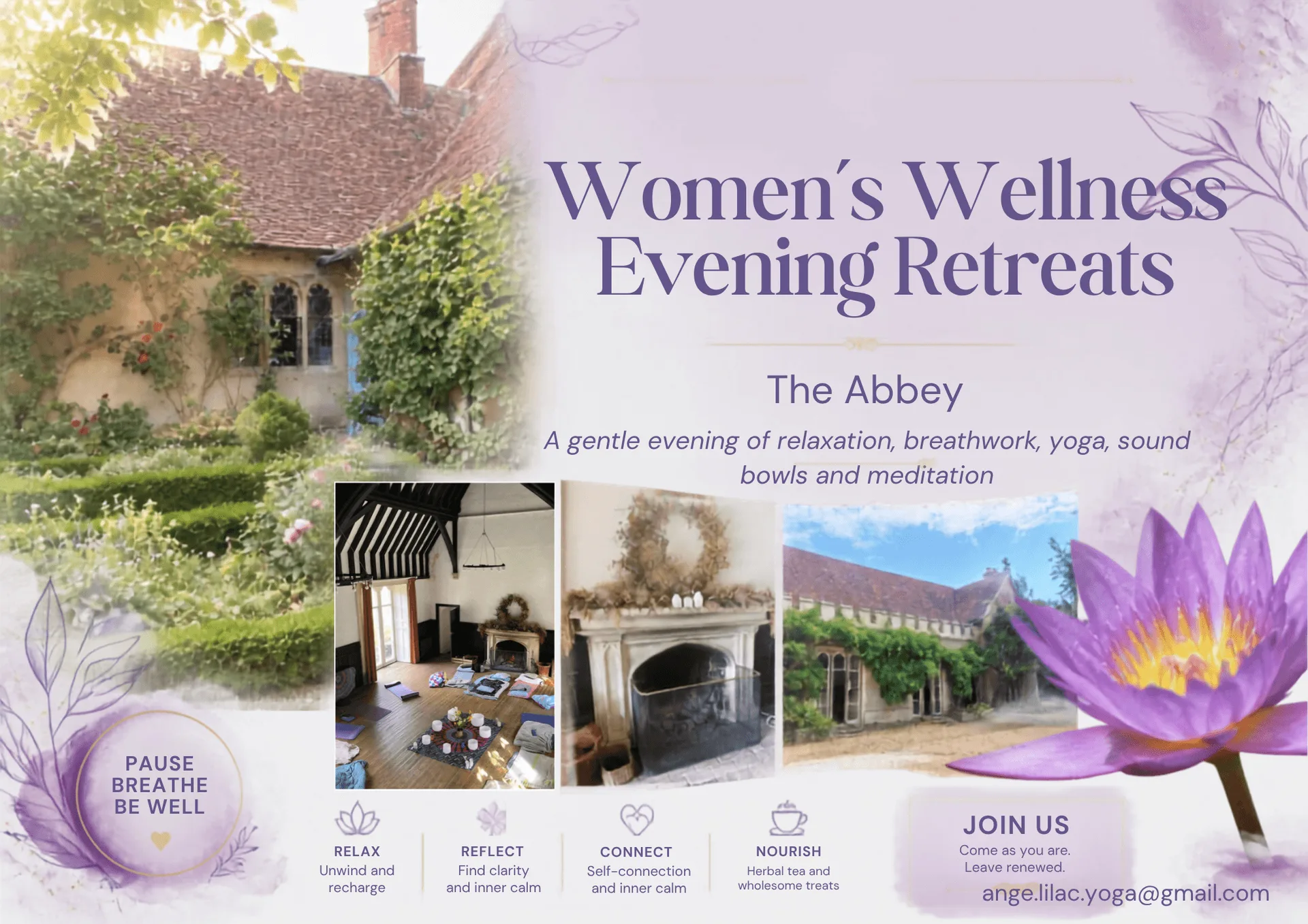 Women’s Wellness Evening Retreats