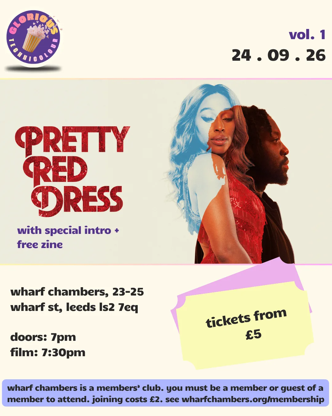 Glorious Technicolour Presents Pretty Red Dress at Wharf Chambers