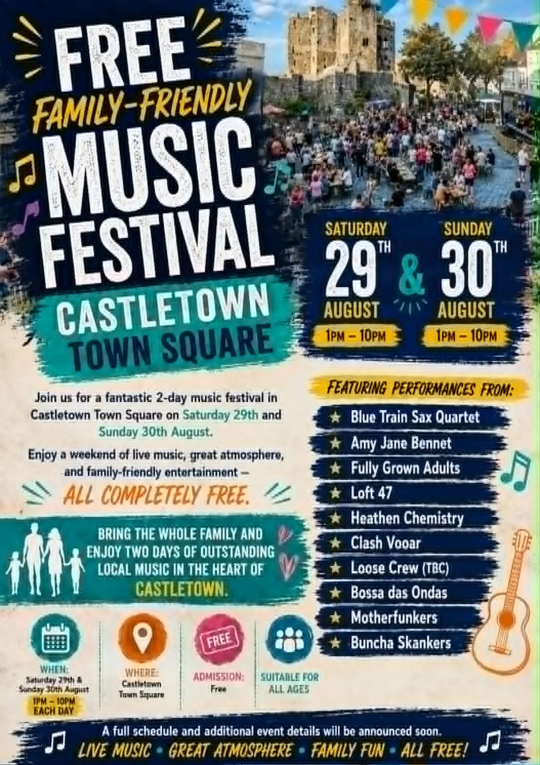 Castletown Music Festival 2026 at Castletown Square
