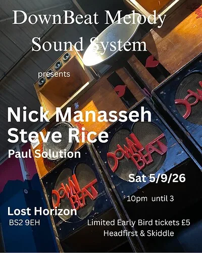 Nick Manasseh & Downbeat Melody Tickets at Lost Horizon