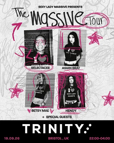 Sexy Lady Massive Tickets at The Trinity Centre