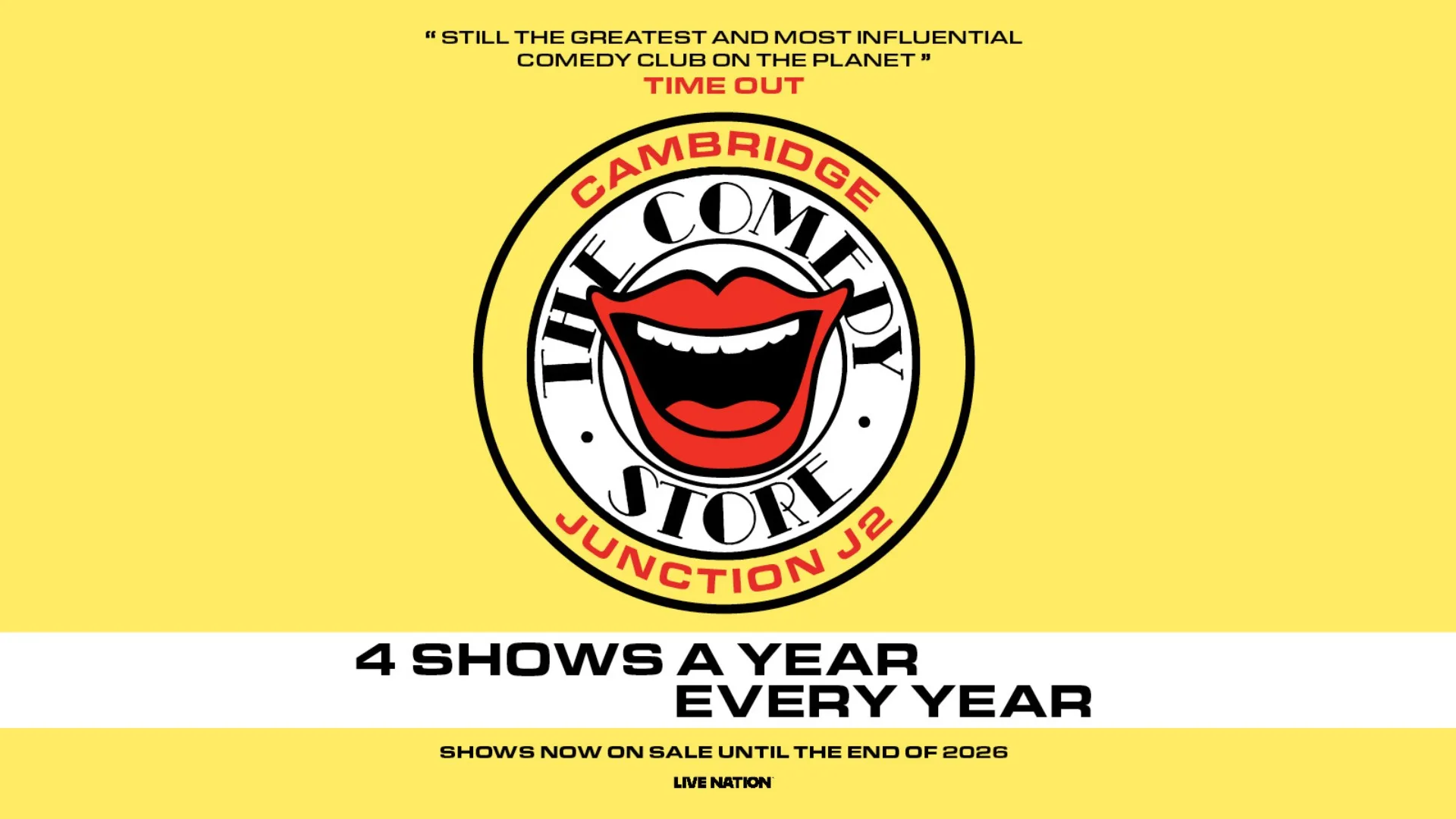 The Comedy Store 2026 at Cambridge Junction