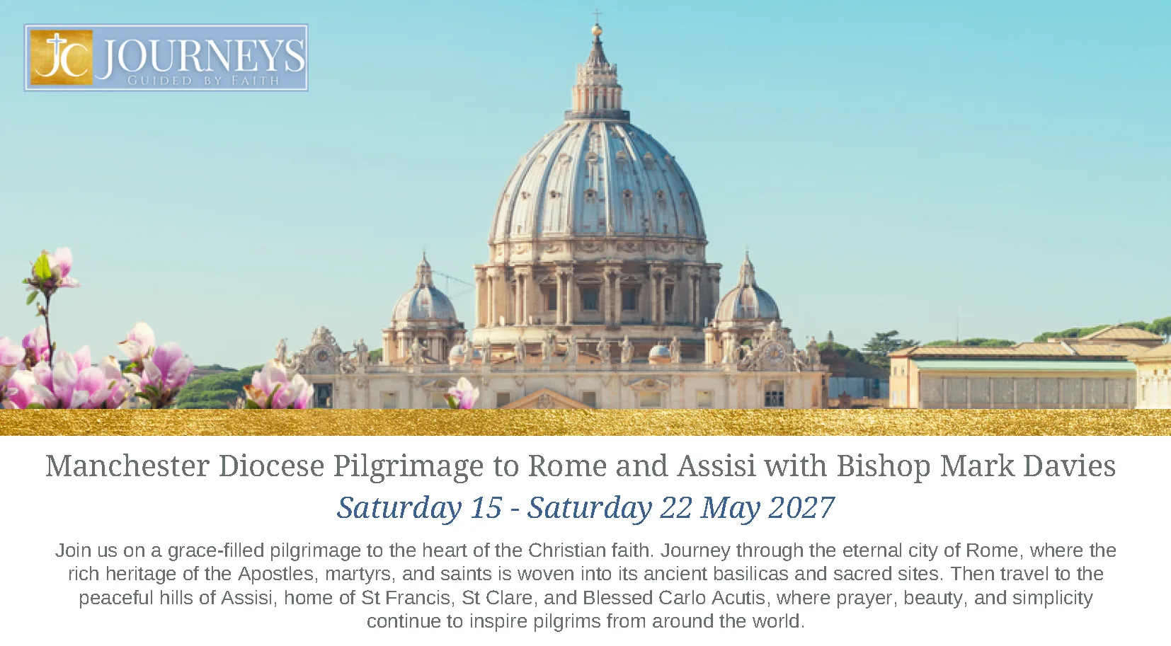 Pilgrimage to Rome and Assisi with Bishop Mark