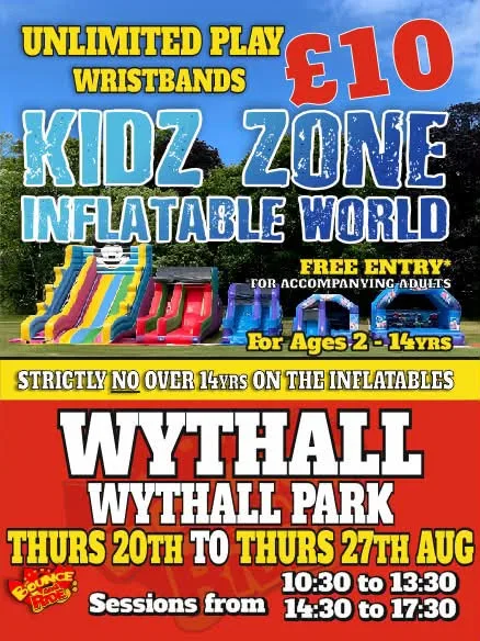 Kidz Zone Inflatable World at Wythall Park
