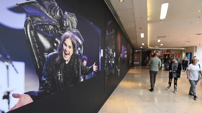 Back to the Beginning photo exhibition with Ozzy Osbourne and Black Sabbath at Grand Central at West Midlands