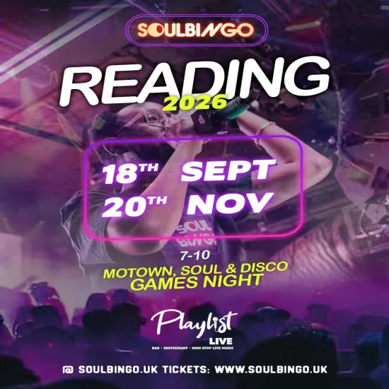 Soul Bingo Reading | 18th September 2026 at Playlist Live
