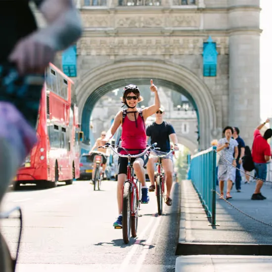 Secrets of London Bike Tour: Thames, Tower Bridge & Market at Unlimited Biking