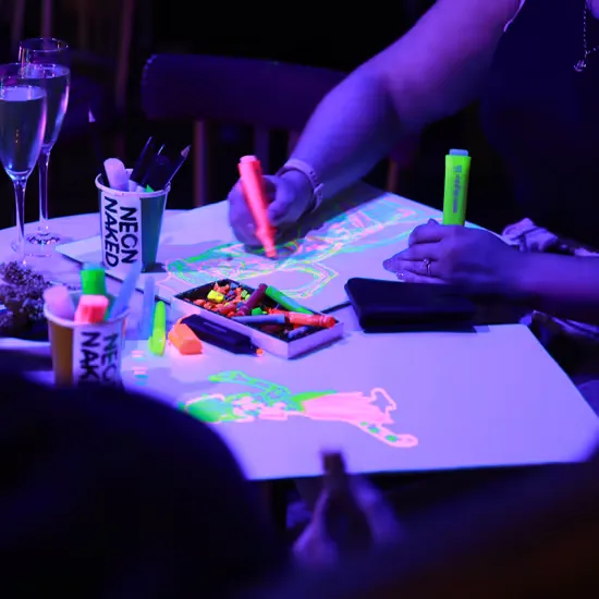 Multi- Model Experience! Neon Naked Life Drawing! at The Phoenix