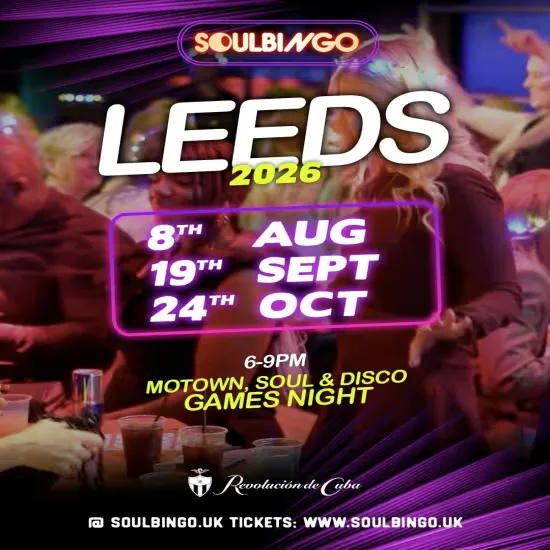 Soul Bingo Leeds | 8th Aug 2026
