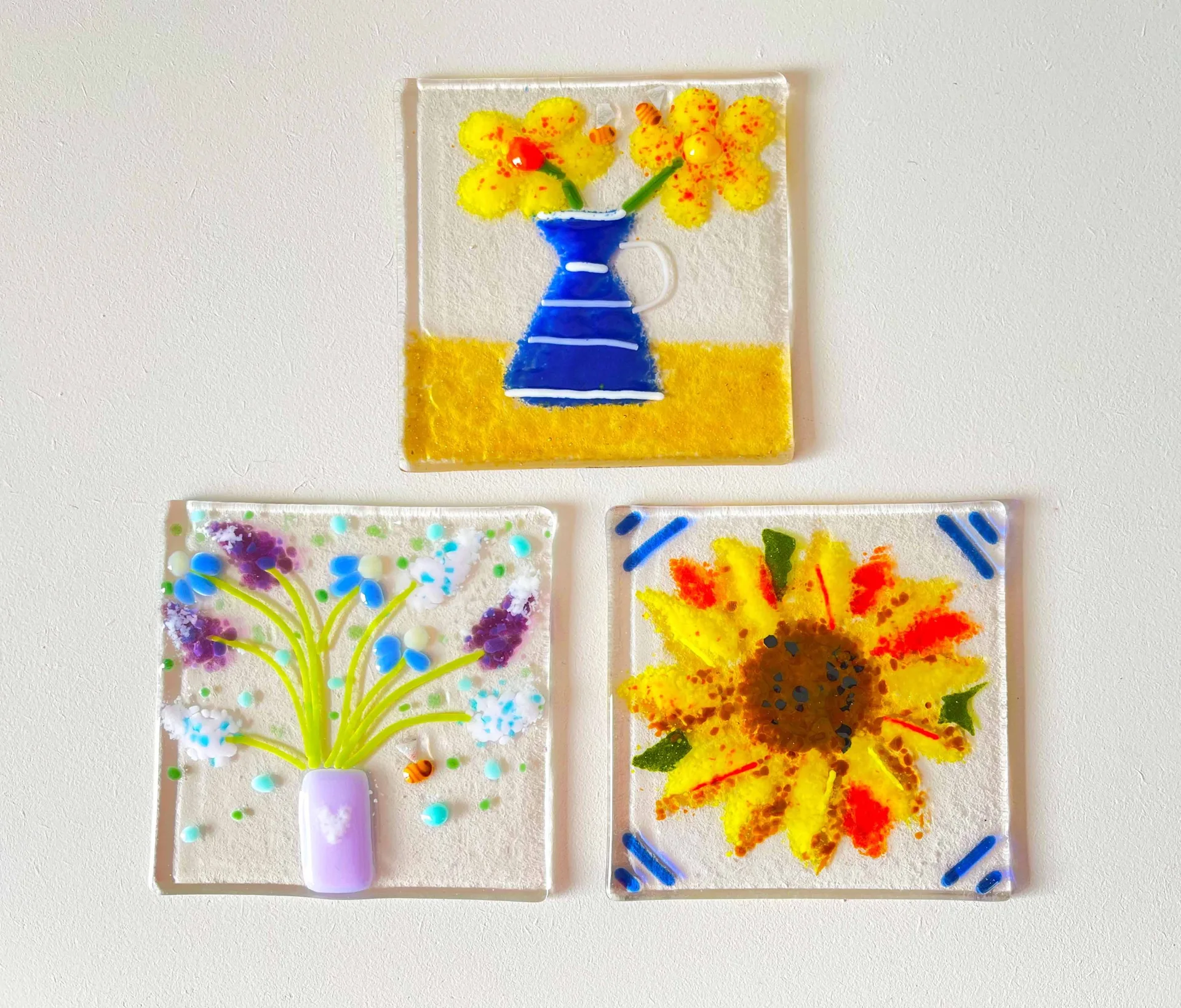 Fused Glass Autumn Scene at Studio 4