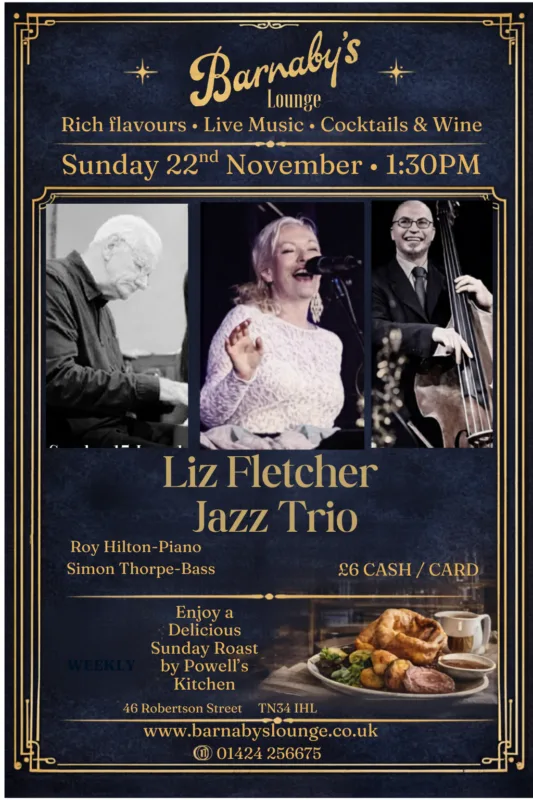 Liz Fletcher Jazz Trio ~ 1.30pm