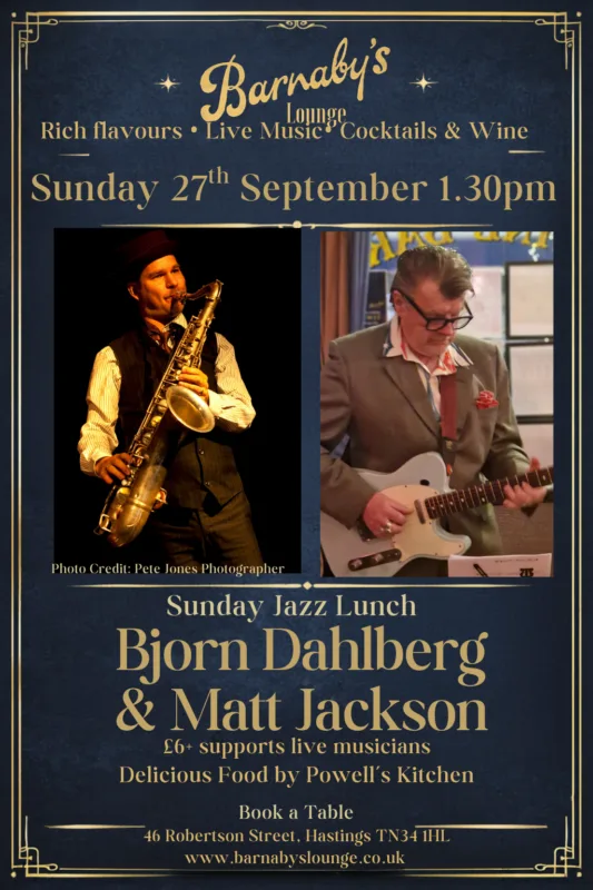 Bjorn Dahlberg & Matt Jackson Bluesy Jazz Duo ~ 1.30pm