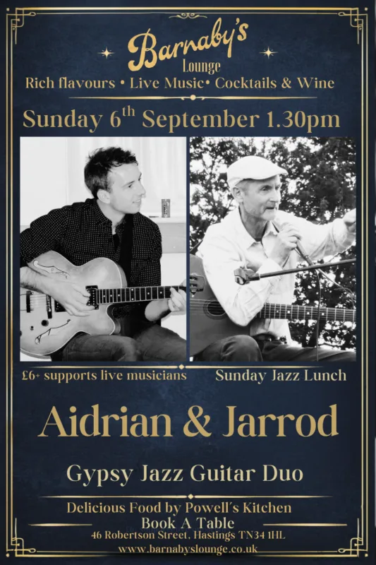 Adrian & Jarrod Gypsy Jazz ~ 1.30pm