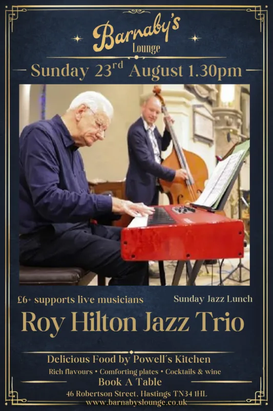 Roy Hilton Jazz Trio ~ 1.30pm at 46 Robertson St