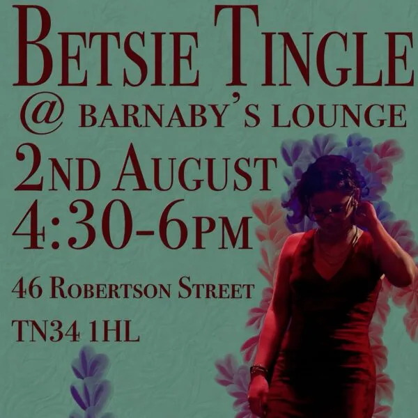 Betsie Tingle ~ Acoustic ~ 4.30pm at 46 Robertson St