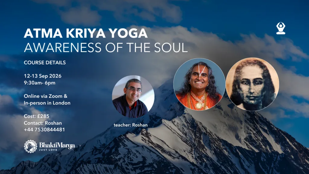 ATMA KRIYA YOGA COURSE (IN PERSON & ONLINE) – LONDON