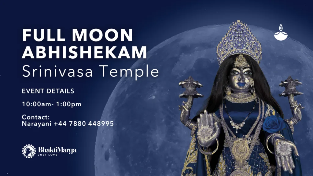 FULL MOON ABHISHEKAM AT SRINIVASA TEMPLE at Srinivasa