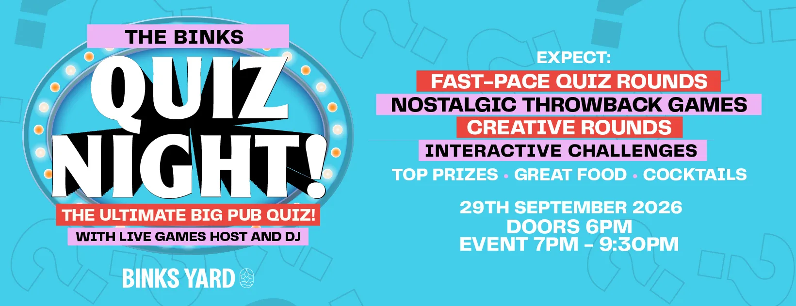 The Binks Ultimate Pub Quiz