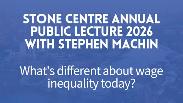 Stone Centre Annual Public Lecture 2026 With Stephen Machin