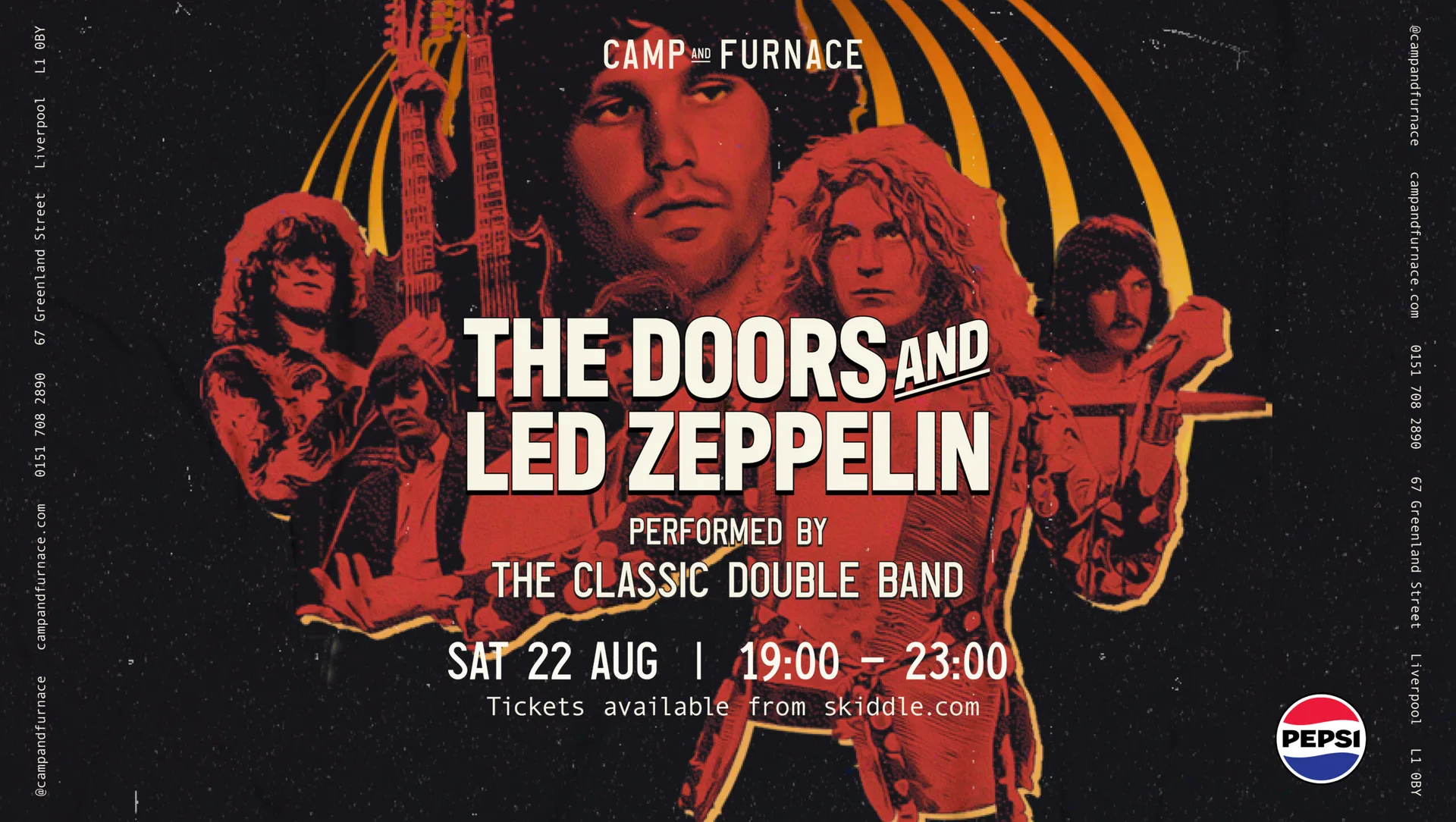 Led Zeppelin and The Doors performed LIVE by The Classic Double Band