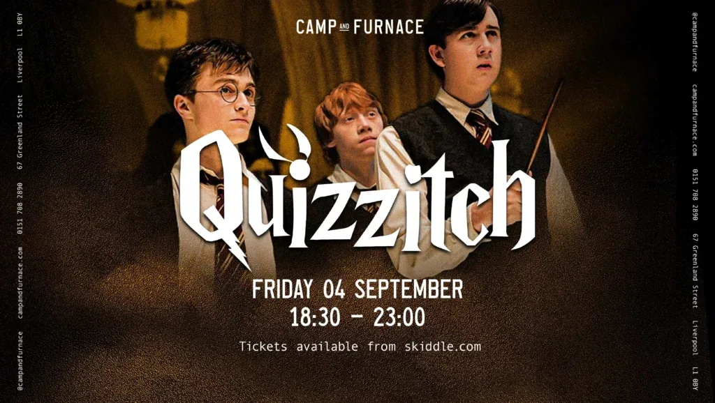 Quizzitch – Harry Potter Quiz at Camp & Furnace