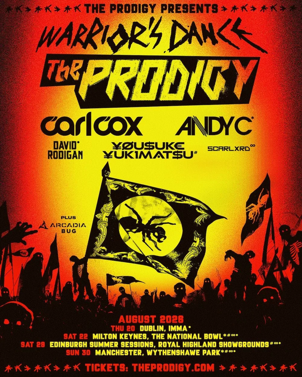 The Prodigy Manchester Tickets at Wythenshawe Park
