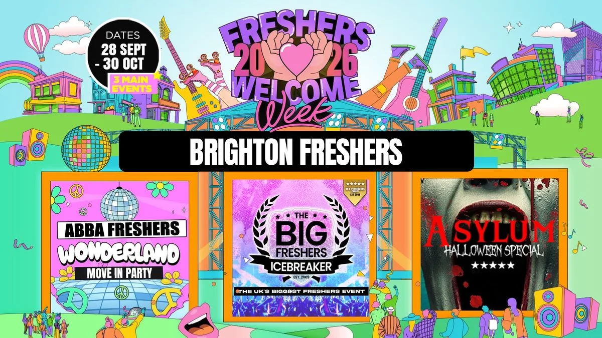 Brighton Freshers Welcome Week 2026 🎓 - UK Largest Freshers Events - Sold out 10 years Running 🏆 at Pryzm, Brightons Biggest Clubs TBA