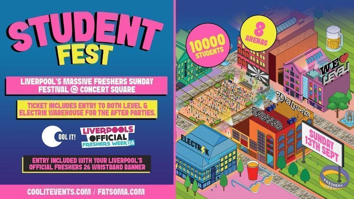 STUDENT FEST 2026 🪩🎉🥳🎈🎆 〰️FRESHERS SUNDAY FESTIVAL 〰️ 10,000 STUDENTS // 8 ARENAS // HEADLINE DJ'S 🎶🎧