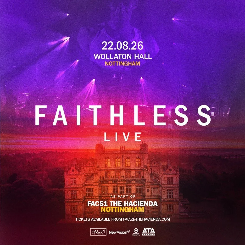 Faithless Live - Fac51 The Haçienda Nottingham Tickets at Wollaton Park