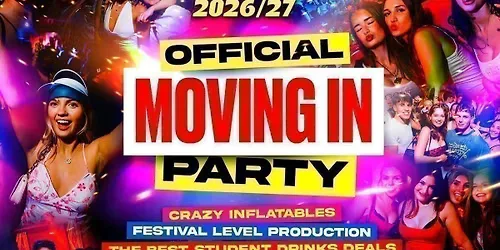 Reading's Official Moving In Party 🚀 ON SALE NOW at Secret Venue Reading Town Centre