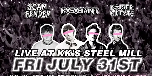 Scam Fender Tribute - Wolverhampton KK's Steel Mill - 31st July 2026 at KK'S Steel Mill - Live Music