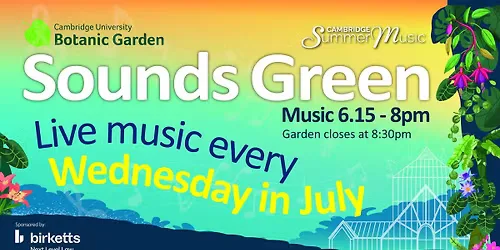 Sounds Green 2026 - Wednesday 29 July - Cores do Samba at 1 Brookside,  Cambridge