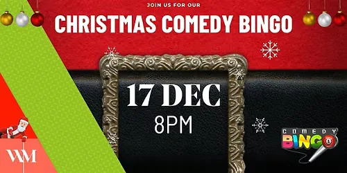 Comedy Bingo 17 December at Warrington Market