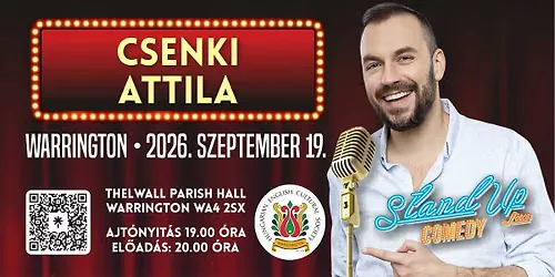 Nevetés határok nélkül - Csenki Attila at Thelwall Parish Hall