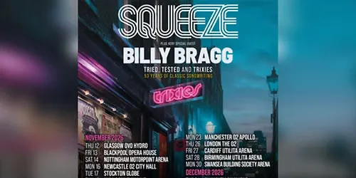 Squeeze and Billy Bragg at Swansea Arena