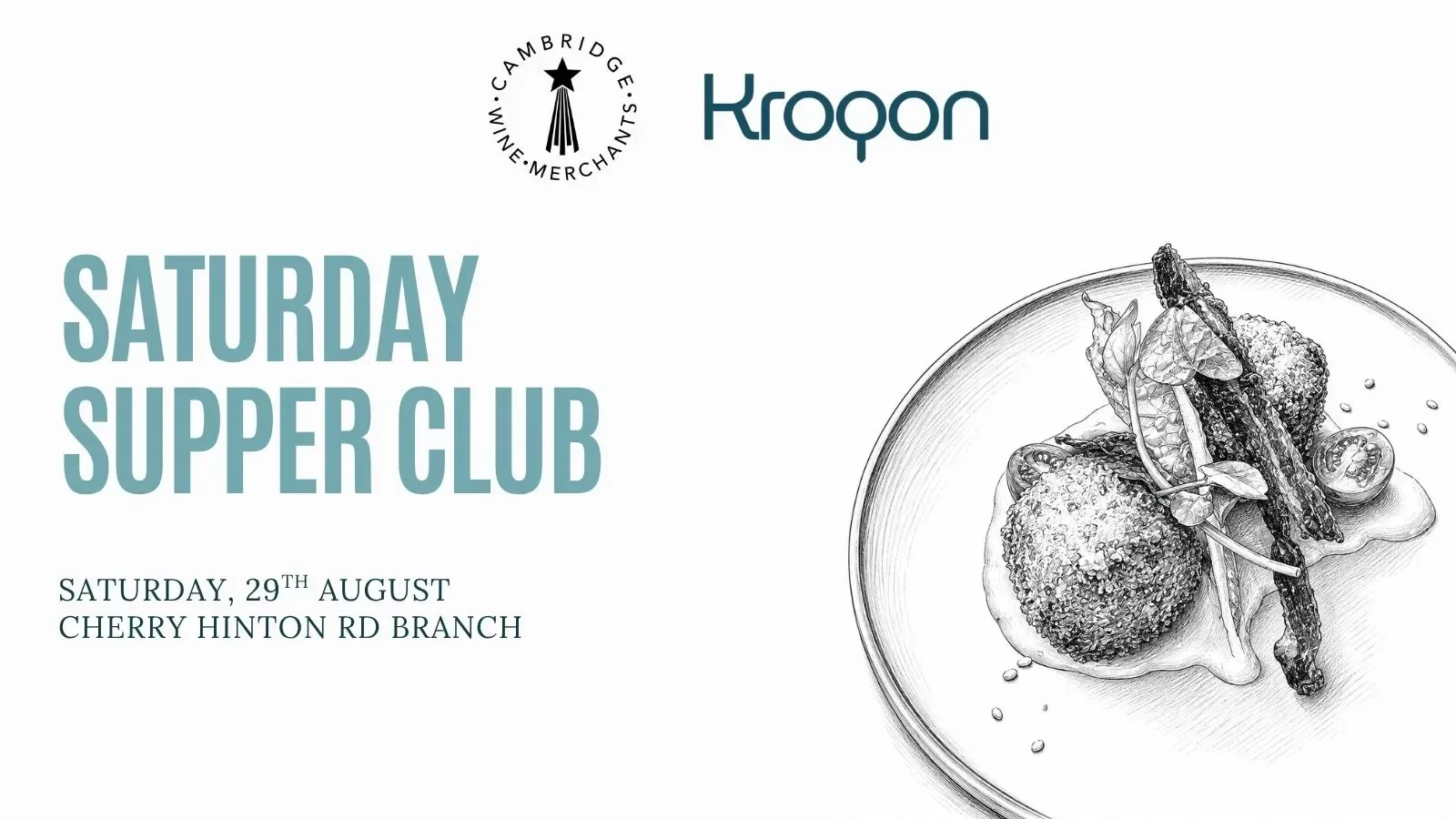 Saturday Supper Club – Kroqon at Cambridge Wine Merchants - Cherry Hinton Road Branch