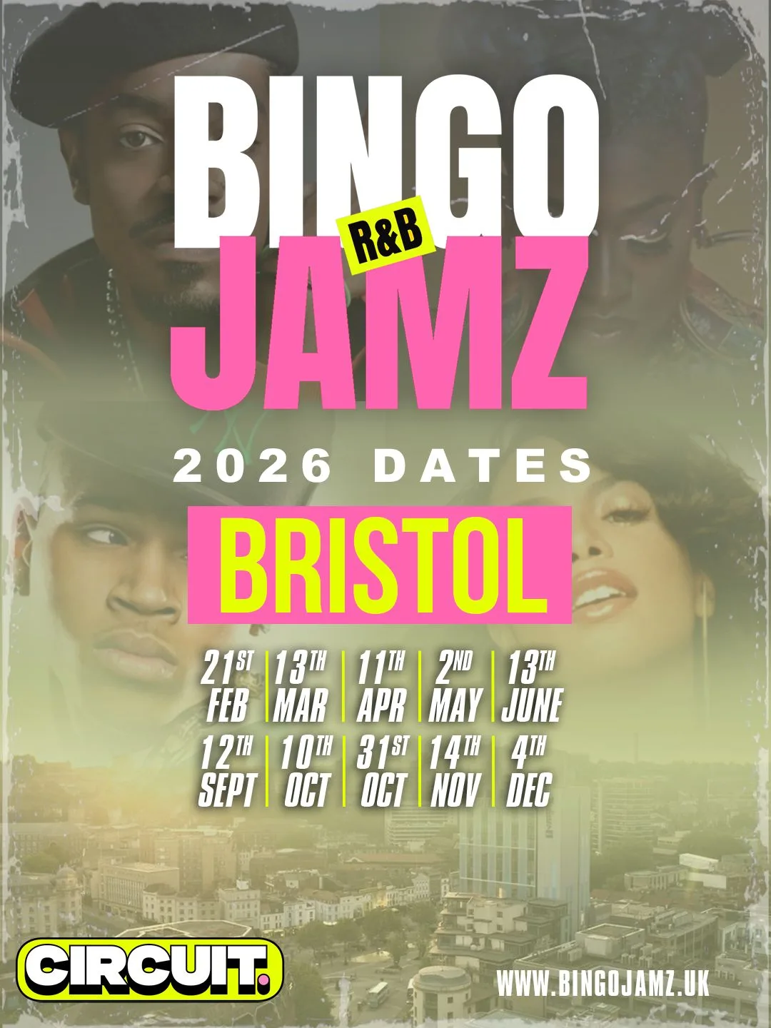 Bingo Jamz Bristol | October 10th 2026 at CIRCUIT Bristol