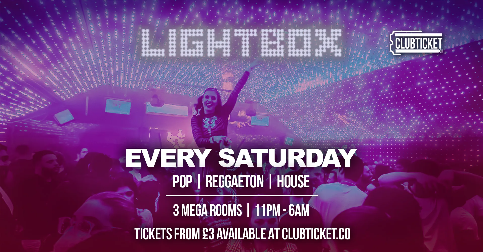 LIGHTBOX EVERY SATURDAY at Lightbox London