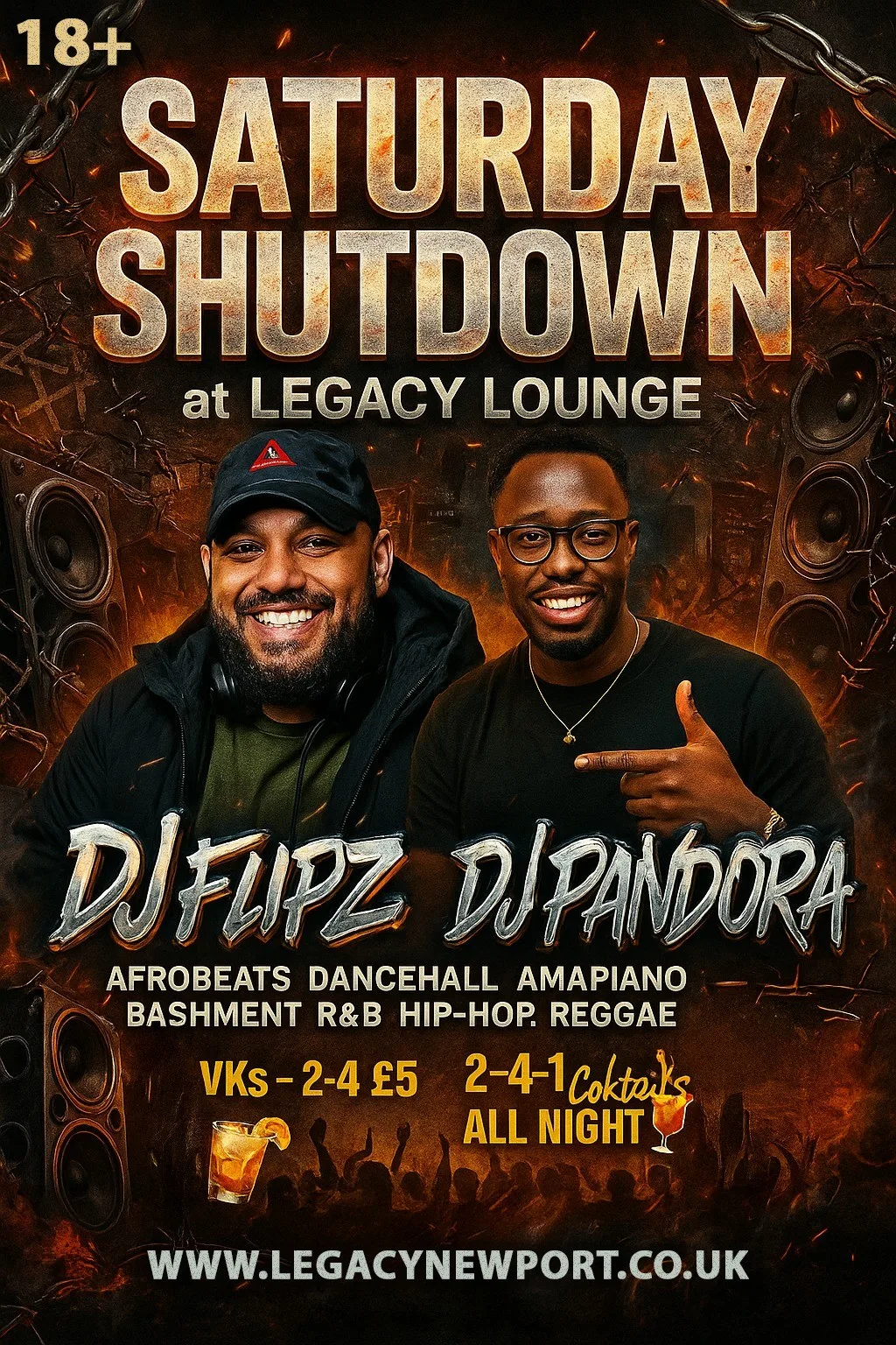 🔥 SATURDAY SHUTDOWN 🔥 at Legacy