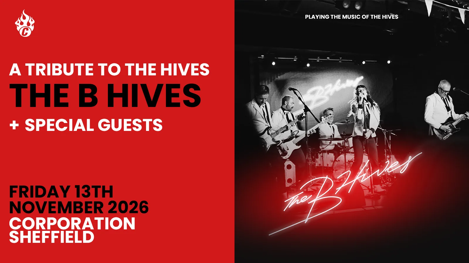 The B Hives | Performing music of The Hives at Corporation