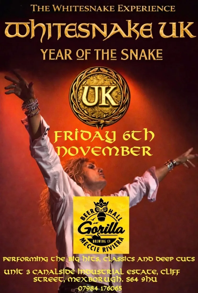 Whitesnake UK at Gorilla Beer Hall