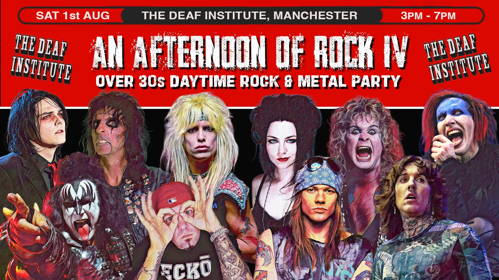 MANCHESTER An Afternoon of Rock IV - Rock/Metal for the over 30s: 3pm-7pm, 1st August *Nearly Half Sold Already* at The Deaf Institute