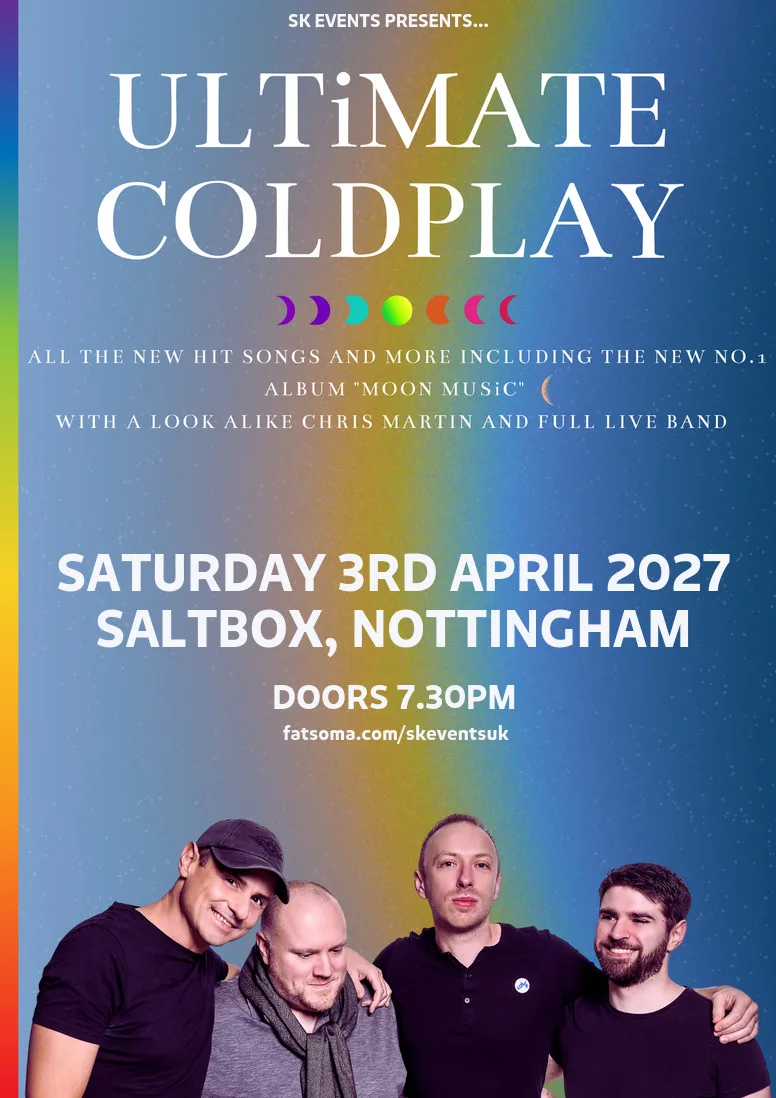 Ultimate Coldplay - Saltbox, Nottingham at Saltbox - Live Music, Bar & Kitchen