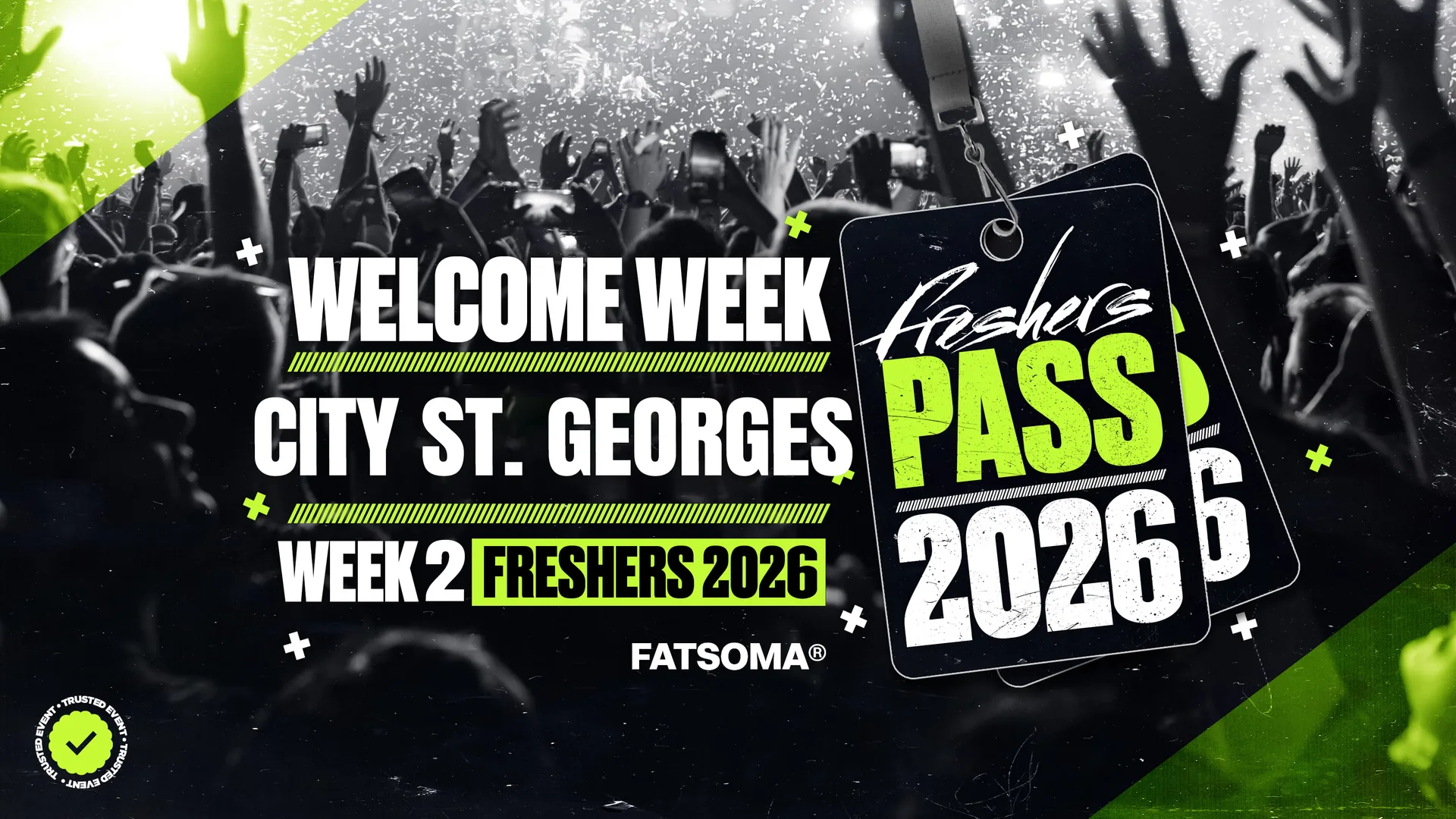 City St George's, London Freshers Pass 2026 at All the best clubs & venues