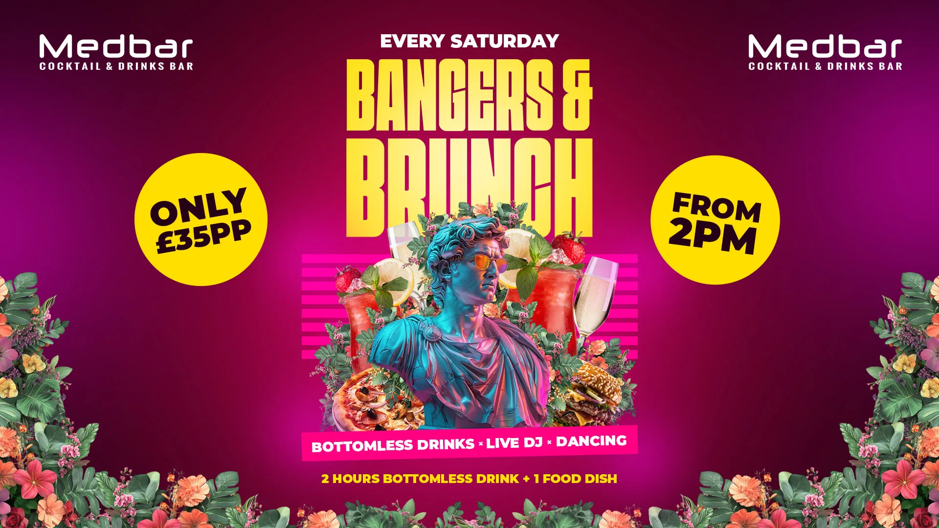 Bangers & Brunch [BOOK VIA WEBSITE] at Medbar Southampton