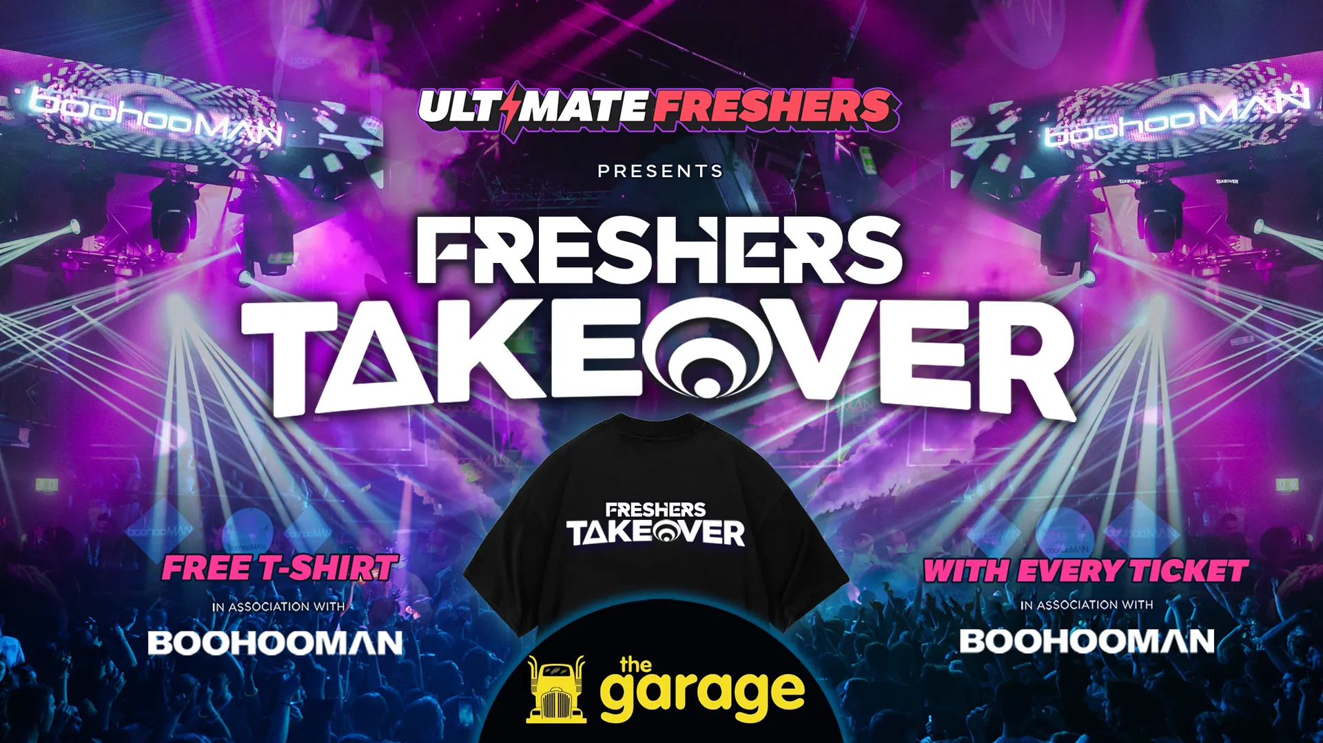 20% OFF EXAM SALE ✅  24 HOURS ONLY ⏰ FRESHERS TAKEOVER GLASGOW 2026 ⚡️ Sold Out 15 years Running! 👕 FREE T-Shirt with Every Ticket! at The Garage