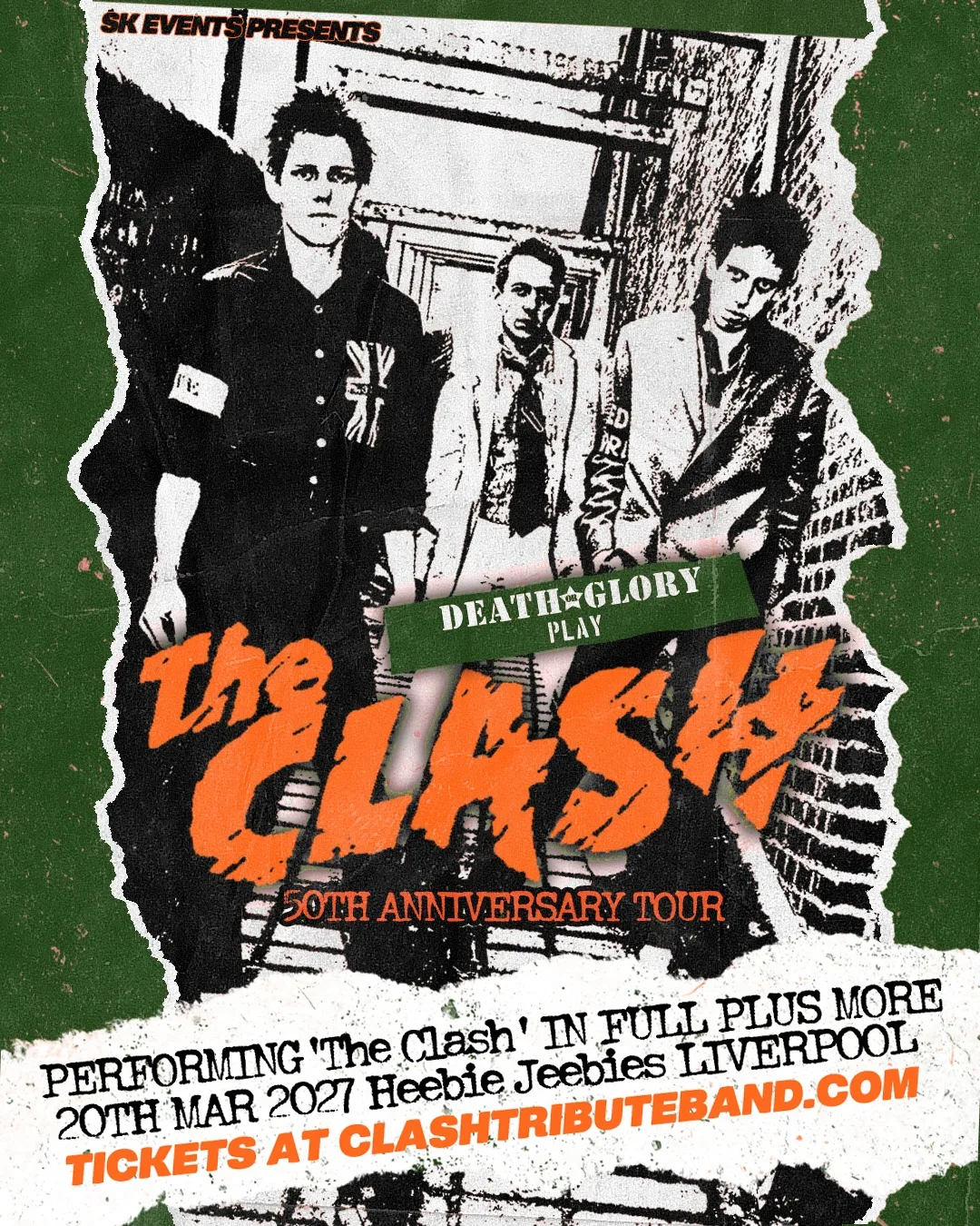 Death Or Glory - A Tribute To The Clash - Debut Album 50th Anniversary & More - Liverpool at Heebie Jeebies